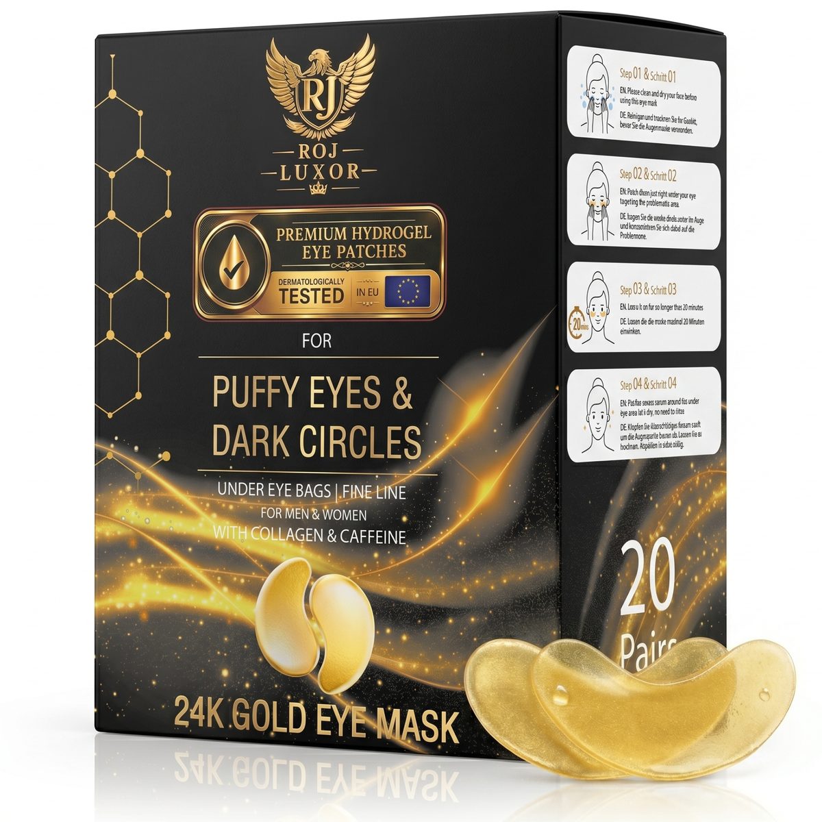 Beauty listing — premium hero with how-to steps