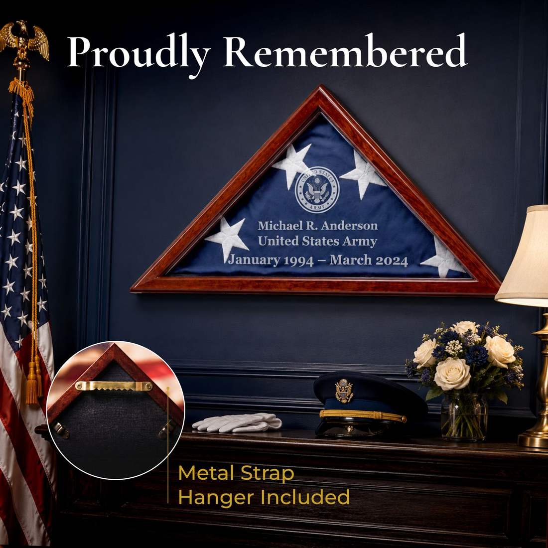 Flag Display Case by ListingCraft